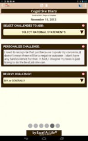 Cognitive Diary CBT Self Help App Screenshot 04