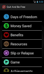 Quit and Be Free App Screenshot 02