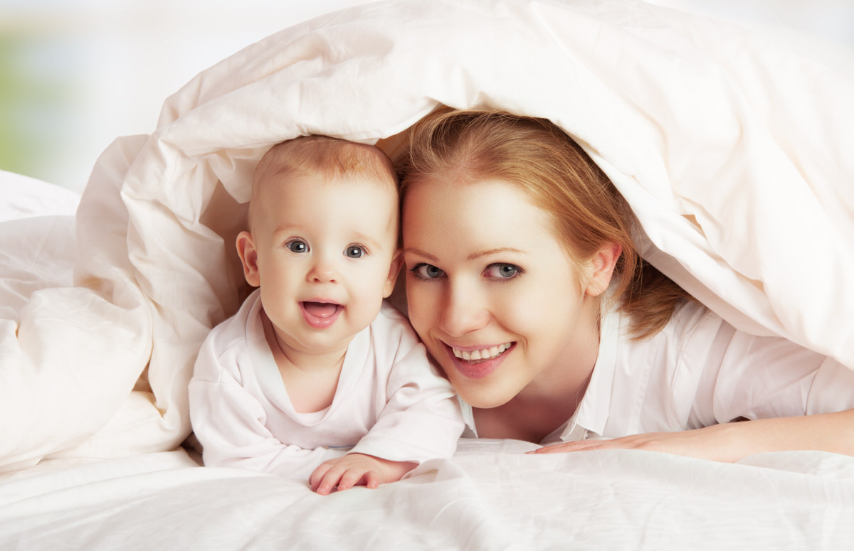 Mom with Baby Smiling